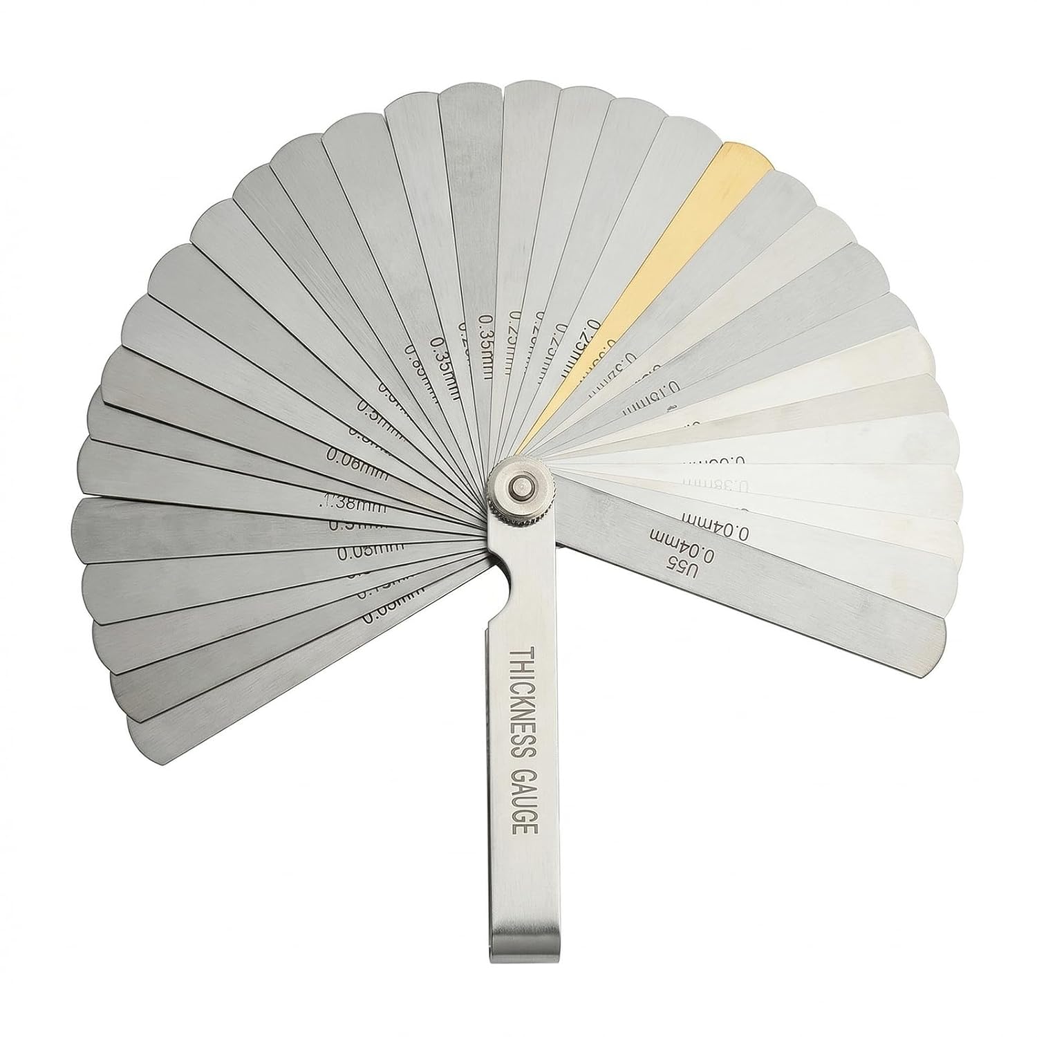 32-teiliges Fühlerlehren-set Aus Edelstahl – Präzise Ventilspiel- Und Abstandsmessung 0,01–0,88 Mm, Metrisch Und Imperial, Ideal Für Motoren, Mechaniker Und 3d-drucker