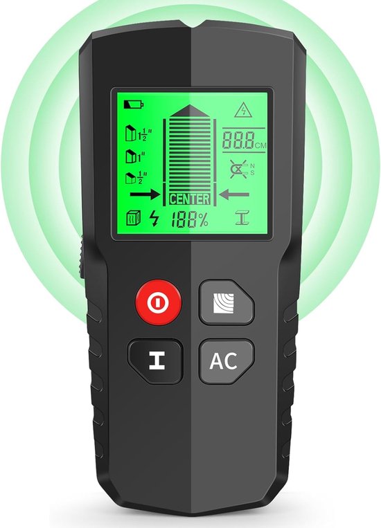 5-in-1-wandscanner, Elektronischer Balkensucher, Hd-lcd-display, Für Holz, Rohre, Metall Und Klimaanlagen
