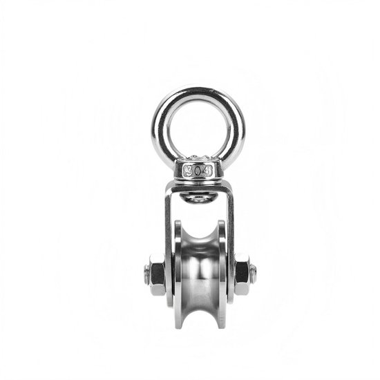 Heberolle Aus Edelstahl 304 Größe S 48 Mm Durchmesser Rolle Mit U-halterung Führungsrolle Heberolle Seilscheibe Geeignet Für Seile Mit 16 Mm 100