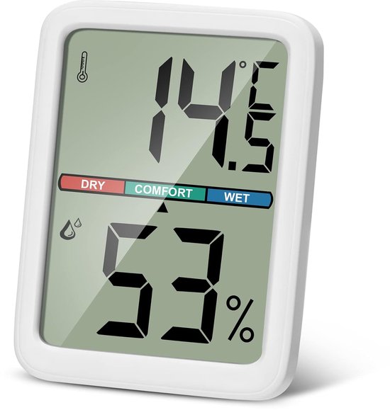 Set Mit 2 Tragbaren Digitalen Thermometern Und Hygrometern Für Den Innenbereich Mit Hoher Genauigkeit Lcd-bildschirm Raumthermometer Temperatur