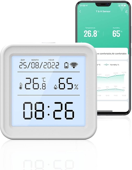 Wlan-thermometer Und -hygrometer, Mini-lcd-thermometer Und -hygrometer, Für Den Innenbereich