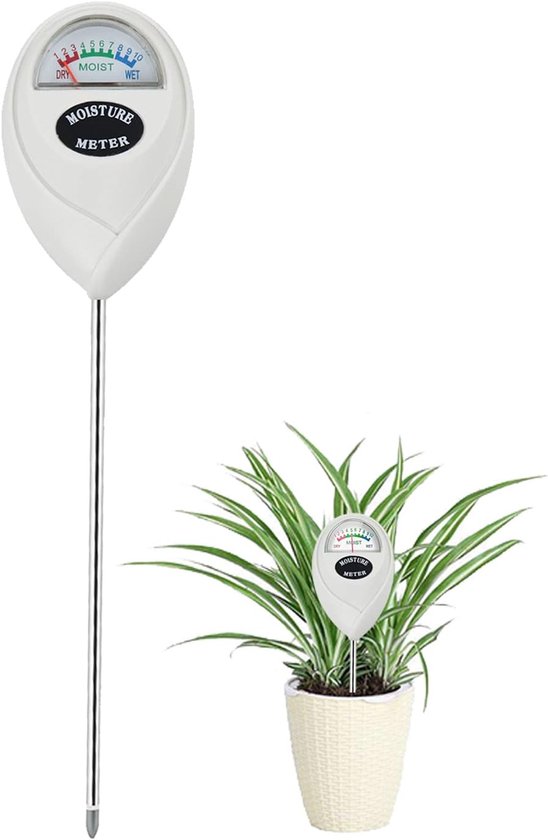 Feuchtigkeitsmesser Für Zimmerpflanzen, Weiß, Geeignet Für Garten Und Landwirtschaft, Keine Batterie Erforderlich