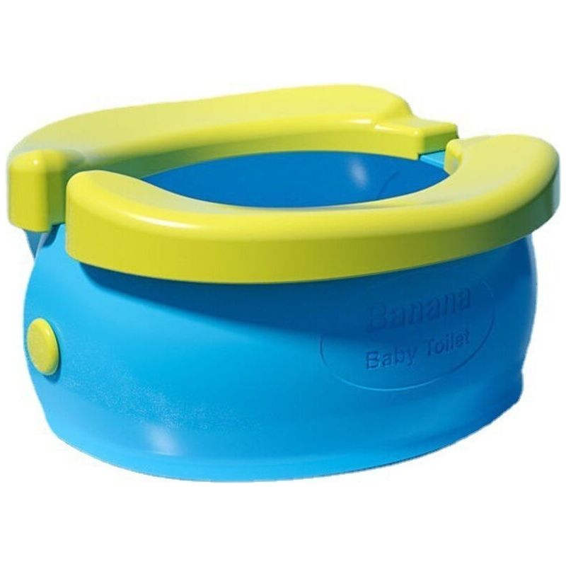 Tragbares Kindertöpfchen, Faltbare, Bananenförmige Toilette, Blau