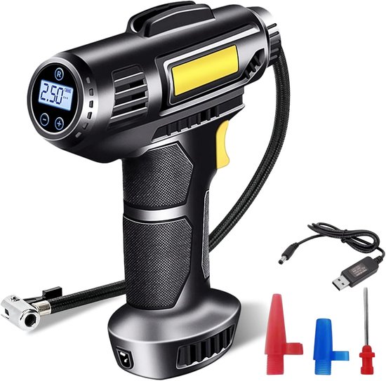 Autoreifenpumpe Tragbarer 7000mah 12v-luftkompressor Kabellose Autoreifenpumpe Wiederaufladbare Elektrische Autoreifenpumpe Mit 150 Psi Und
