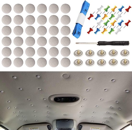 Set Mit 60 Dachreparaturschrauben Dachclips Universelle Dachbefestigungsknöpfe Universelle Dachnieten Inklusive Montagewerkzeug Reparaturnägel Fü