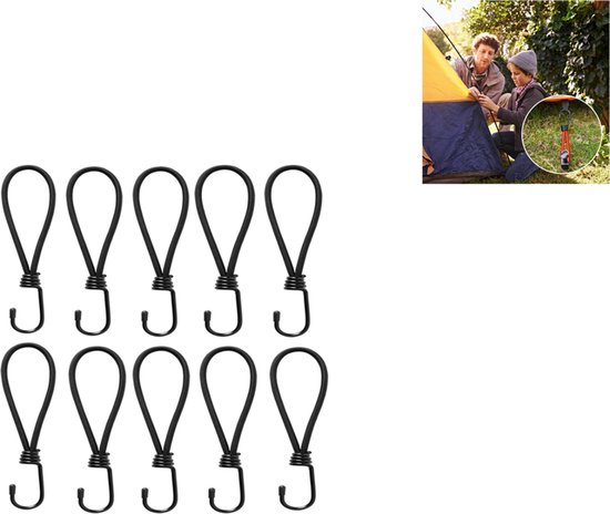 Kleine Gummiseile Mit Haken Spanngurte Elastische Spanngurte Für Zelte Kurze Gummiseile Für Outdoor Und Camping Elastische Kordelbänder