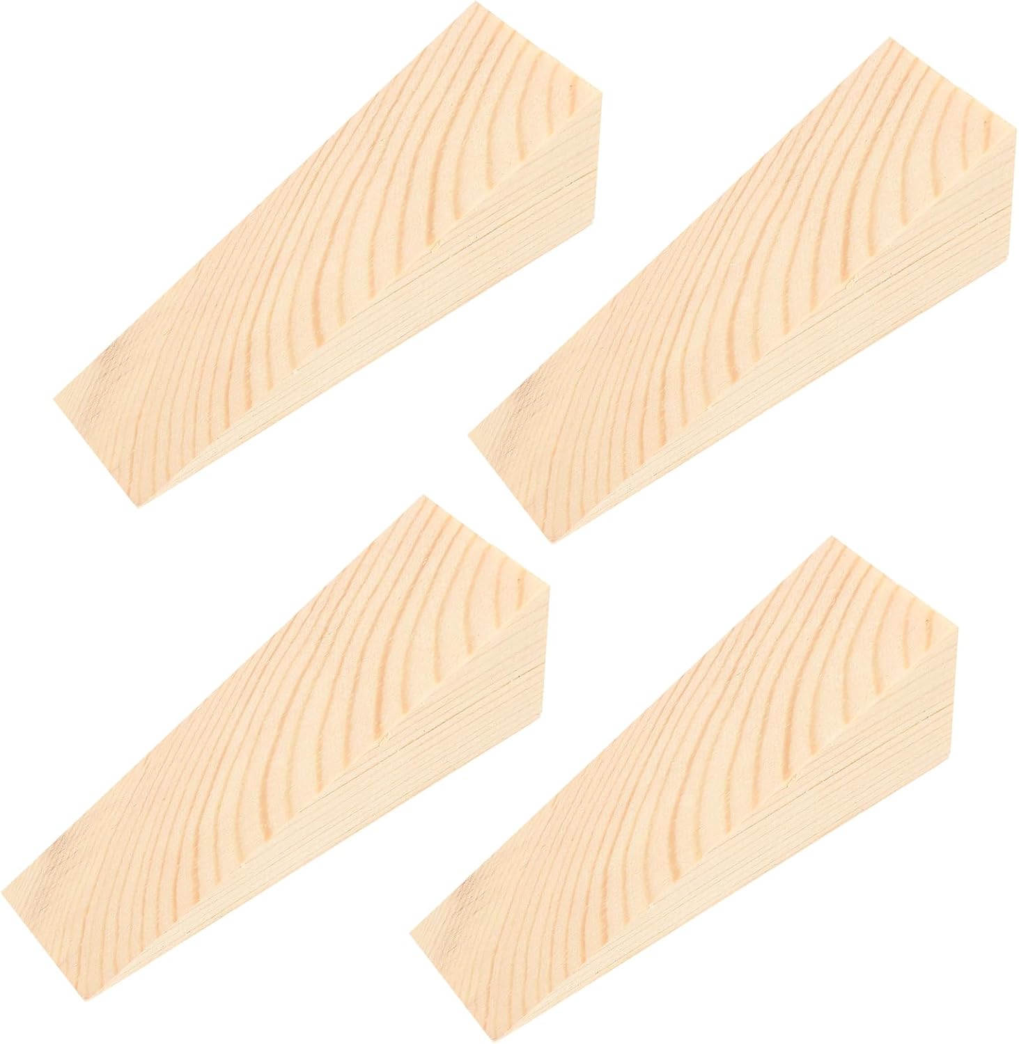 Massive, Rutschfeste Türstopper Aus Holz Für Feuerwehrleute, Dreieckige Hartholzkeile Für Türunterkanten Auf Fliesen, Beton Und Teppich (l X B X H) 10 X 3 X 3 Cm