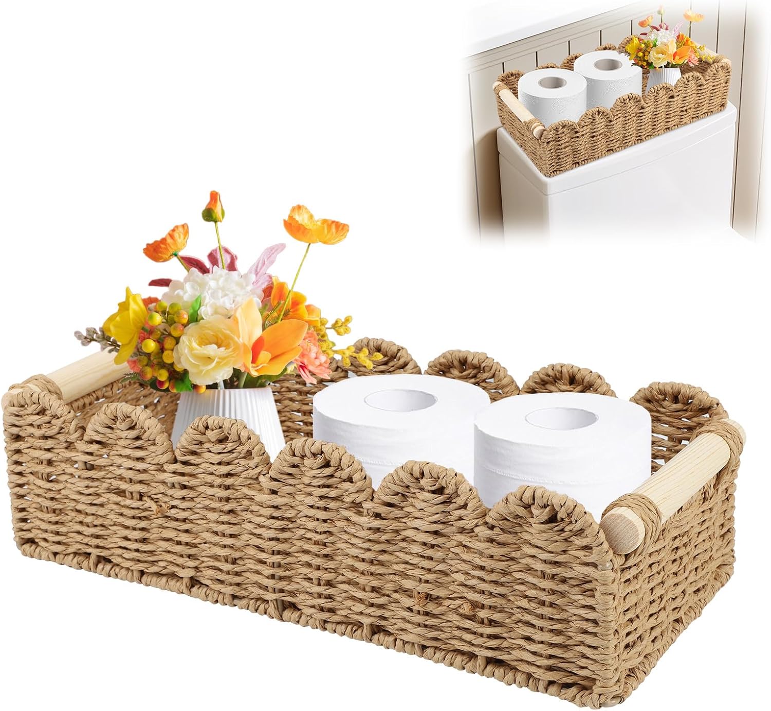 Gewebter Makramee-toilettenpapierkorb – Im Bohème-stil – Für Badezimmer, Schlafzimmer Und Kinderzimmer