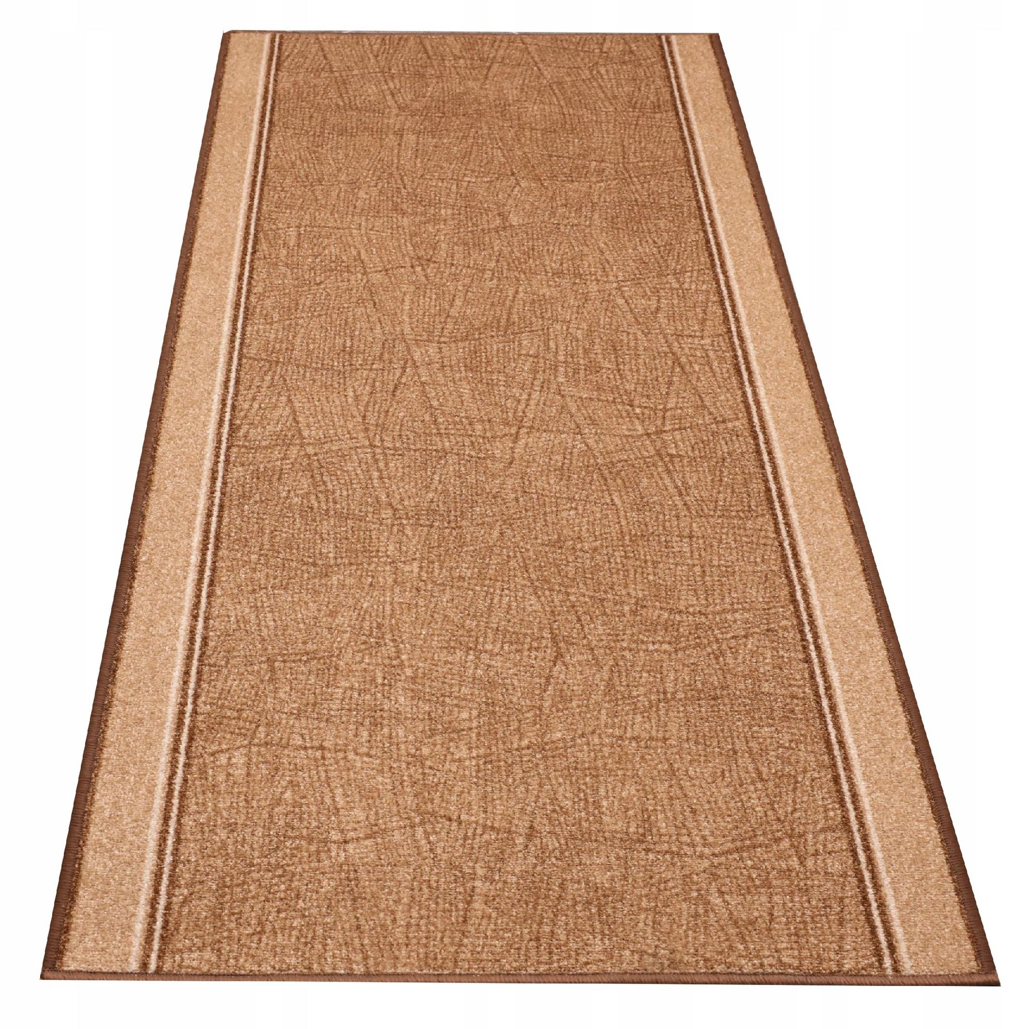 [5] Camaro Beige Gummierter Teppichläufer 67 X 80 Cm D6996