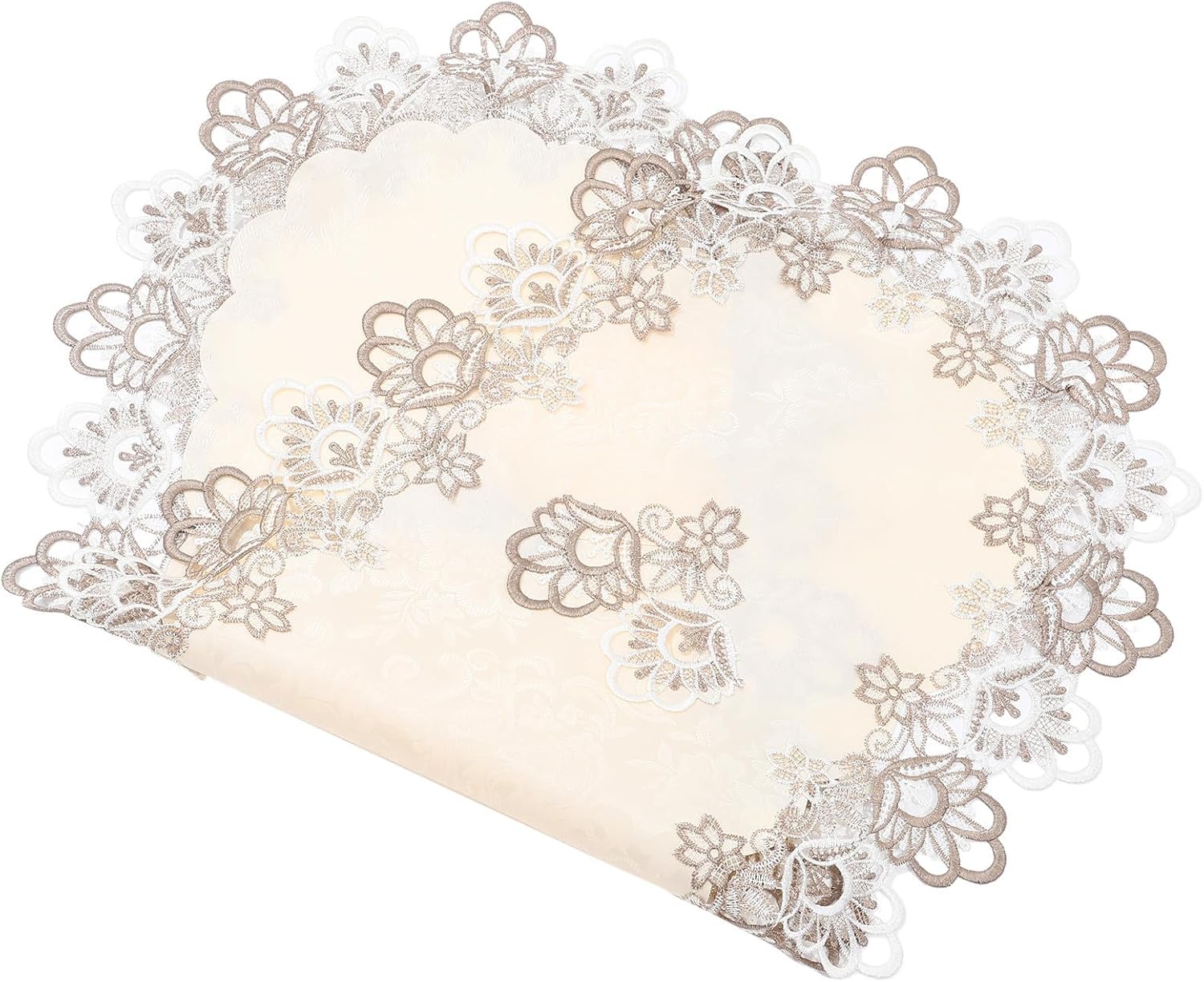 Ovaler Tischläufer Aus Spitze, Elegante Tischdekoration, Partyläufer Aus Polyester Für Garten- Und Büropartys