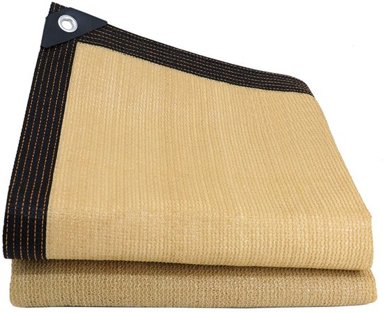 Schattierungsnetz – Sichtschutz – Schafft Freiraum Im Freien – 85 % Sonnenschutz – 4 X 4 Meter – Beige