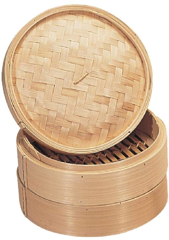 Bambus-dampfgarer, 15 Cm, Küchenutensil, Für Gemüse, Pfannkuchen, Beige
