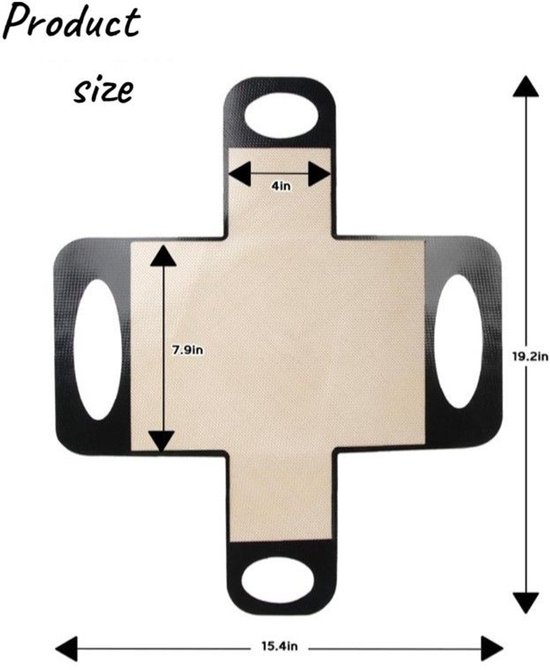 Backmatte - Brotbackmatte - Backformmatte - Antihaft-backmatte - Geeignet Für Brotverpackungen 49 X 39 Cm (beige)