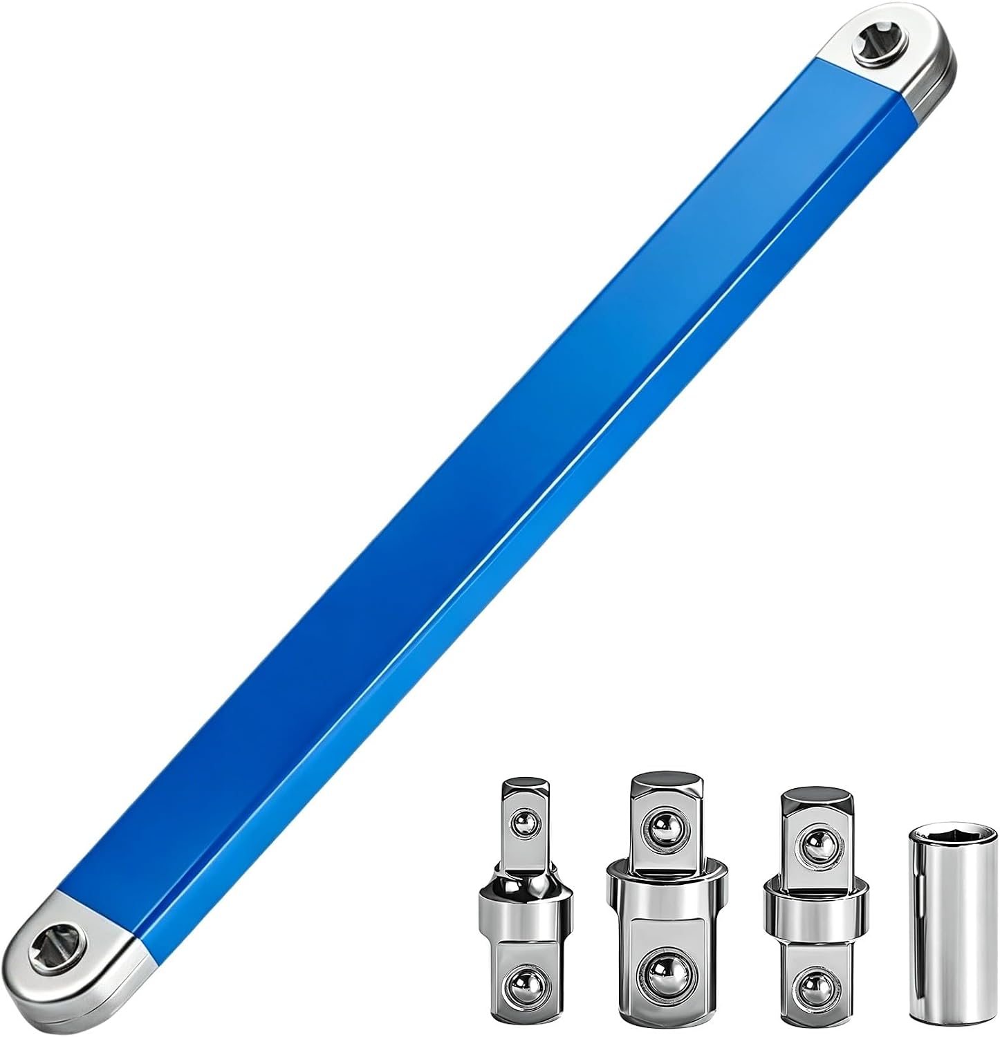 Versetzter Verlängerungsschlüsselsatz, Versetzter Schlüssel Für Beengte Motorräume Mit 1/4", 3/8" Und 1/2" Adaptern, Max. 72 Nm, Für Auto-, Lkw- Und Motorradreparaturen