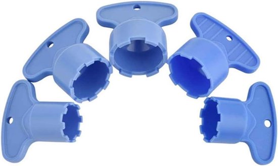 Ein Set Aus 5 Blauen 2,2 Gpm Wasserhahn-luftsprudlerschlüsseln, Inklusive 5 Schlüsseln Zum Entfernen Des Luftsprudlers Ein Praktisches Werkzeug Für Küchenspülen.