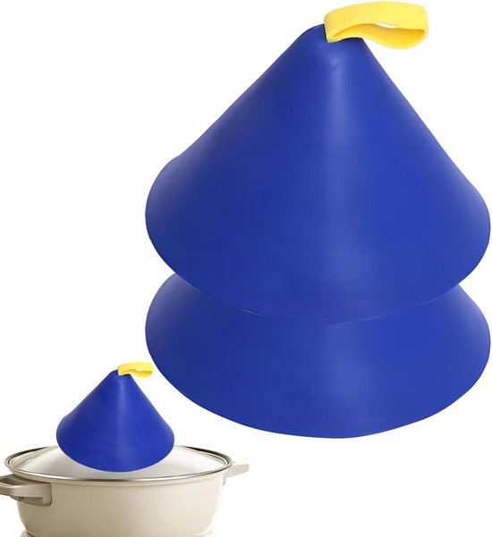 Topfgriffschoner – Silikongriff – Sicher Kochen – Hitzebeständig – 2 Stück – Blau