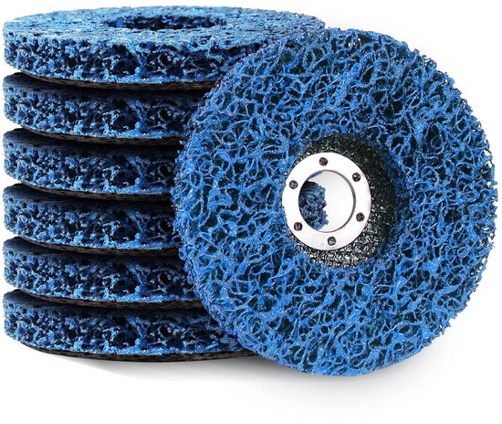 Polierscheiben – 100 Mm – 7 Scheiben – Zum Entfernen Von Farbe Und Rost – Blau