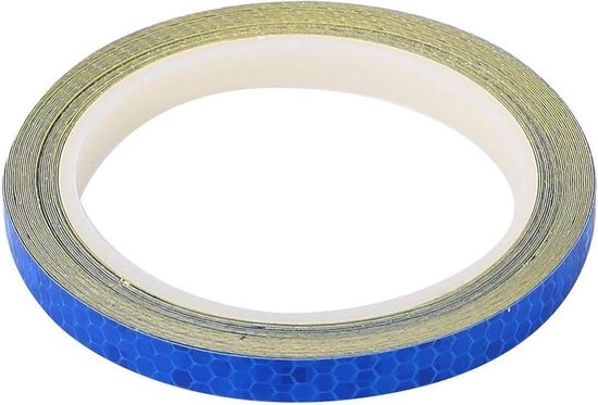 Reflektierende Fahrradaufkleber - Sicherheitsstreifen Für Die Räder - Blau.