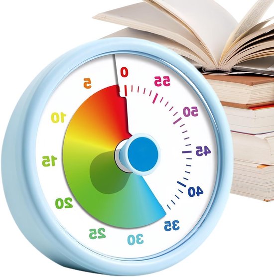 Visueller Timer – Countdown-uhr Mit Lautlosem Timer – Produktives Arbeiten – Interaktiver Konzeptgenerator – 10,3 Cm Durchmesser – Blau