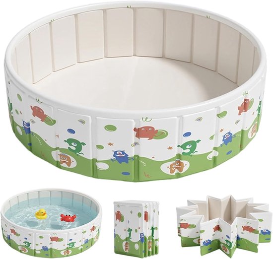 Hunde Schwimmbecken Tragbares Becken Für Kühlung Im Freien Kratzfester Rahmen 90 X 45 X 45 Cm Blau