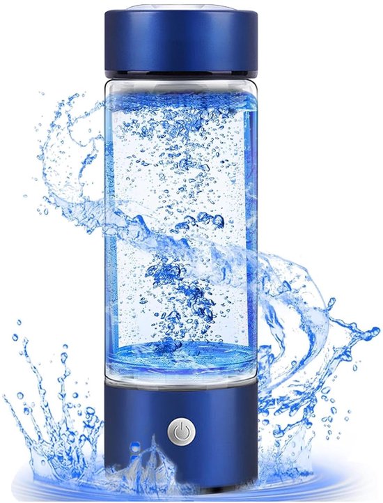 Wasserstoff-wasserflasche, 420 Ml Tragbarer Wasserstoff-wasserionisator, Usb-aufladbarer Wasserstoff-wassergenerator, Glasbecher Für Zuhause, Büro/reisen