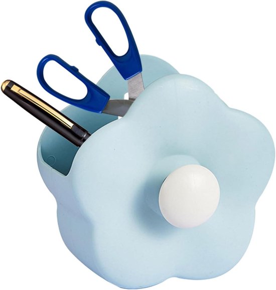 Duschablage – Badezimmerregal – Badezimmeraufbewahrung – Blumenförmiges Design – 14 X 14 X 14 Cm – Blau