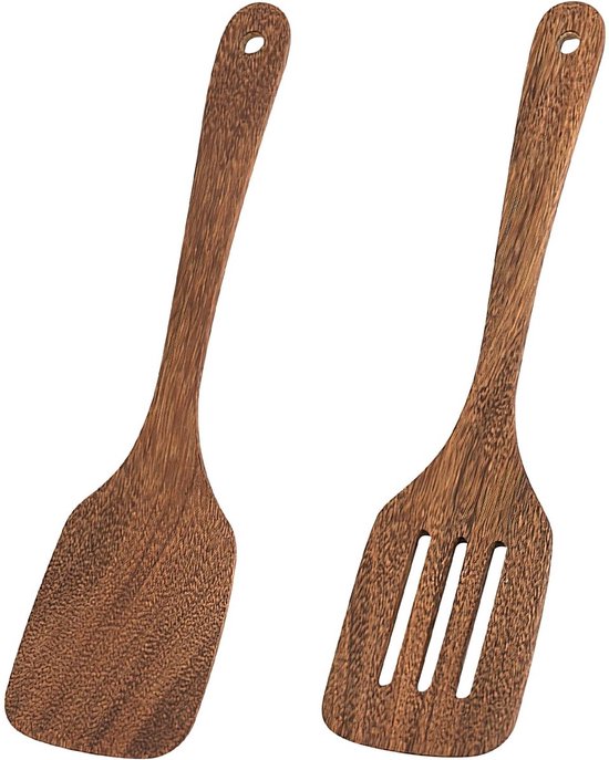 Holzspatel-set – 2-teilig – Braun