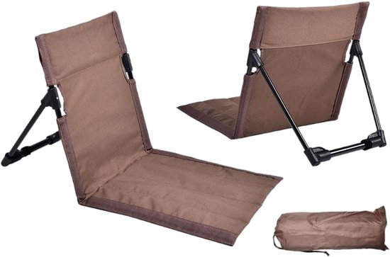 Faltbare Strandmatte – Faltbare Liege – Gartenliege – Sonnenliege – Gartenliege – Camping – Picknick – Reise- Oder Urlaubsliege – Braun