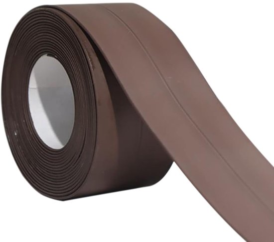 Mttproducts Wanddichtungsband Selbstklebendes Pvc-dichtmittel Wasserdicht Und Schimmelresistent Braun 38 Mm X 3 2 M Für Bad Und Küche Einfache 3,2