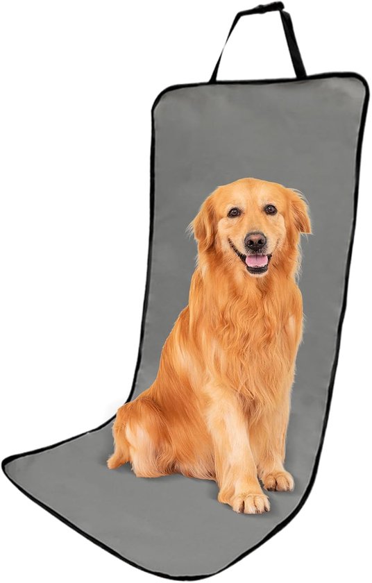 Autositzdecke Für Hunde – Hundedecke Fürs Auto – Schützt Das Auto – Wasserdicht Und Rutschfest – 106 X 49 Cm – Dunkelgrau