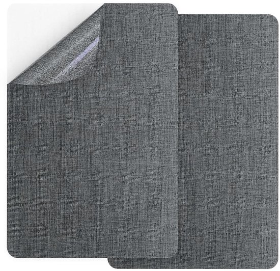 2 Selbstklebende Flicken Zur Textilreparatur – Dunkelgrau – 20 X 28 Cm – Für Sofa, Zelt, Möbel, Autositz