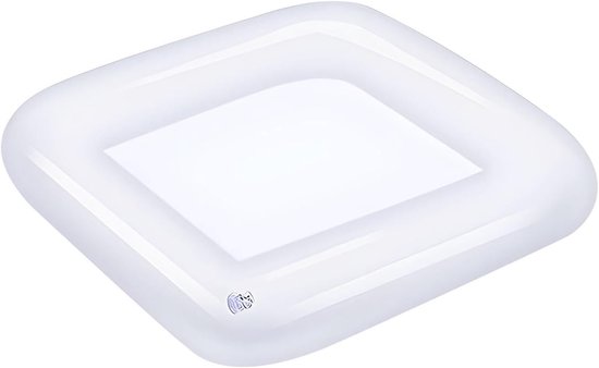 Aufblasbare Multifunktionale Schwimmbar In Gold Luxuriöser Kühltisch Mit Fächern Für Wein Gläser Getränke Und Snacks Für Pool Strand Und