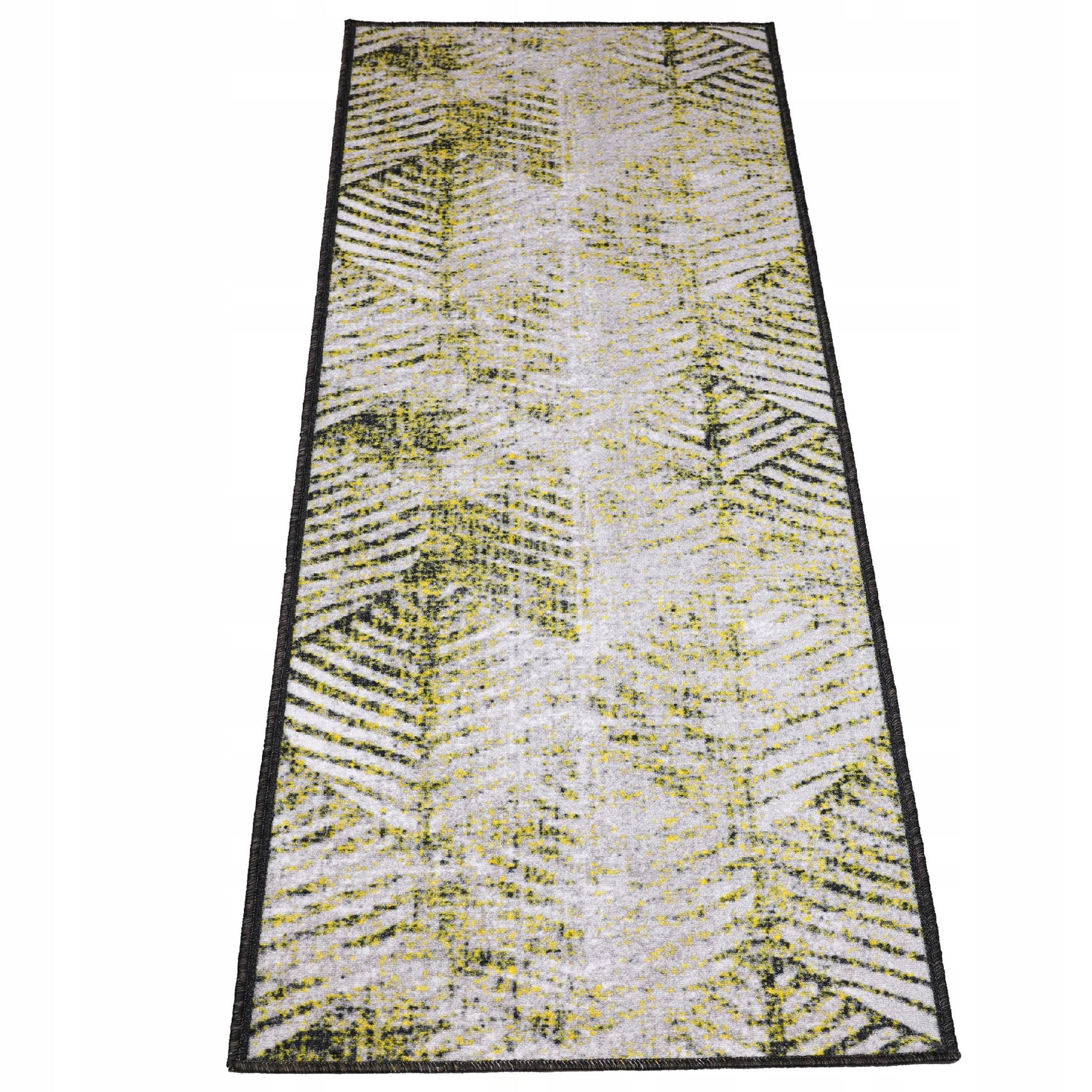 [5] Samtteppich Für Zuhause 67x220cm Spinnennetz Gelb D6883