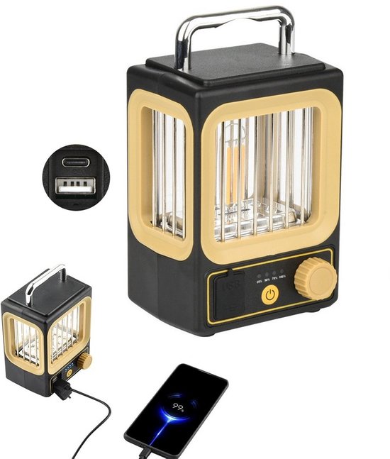 Kzq 2 Batteriebetriebene Campinglaterne Mit Infrarotsensor - Dekorative Außenlampe Für Garten Und Camping - Tragbare Gelbe Solarlampe