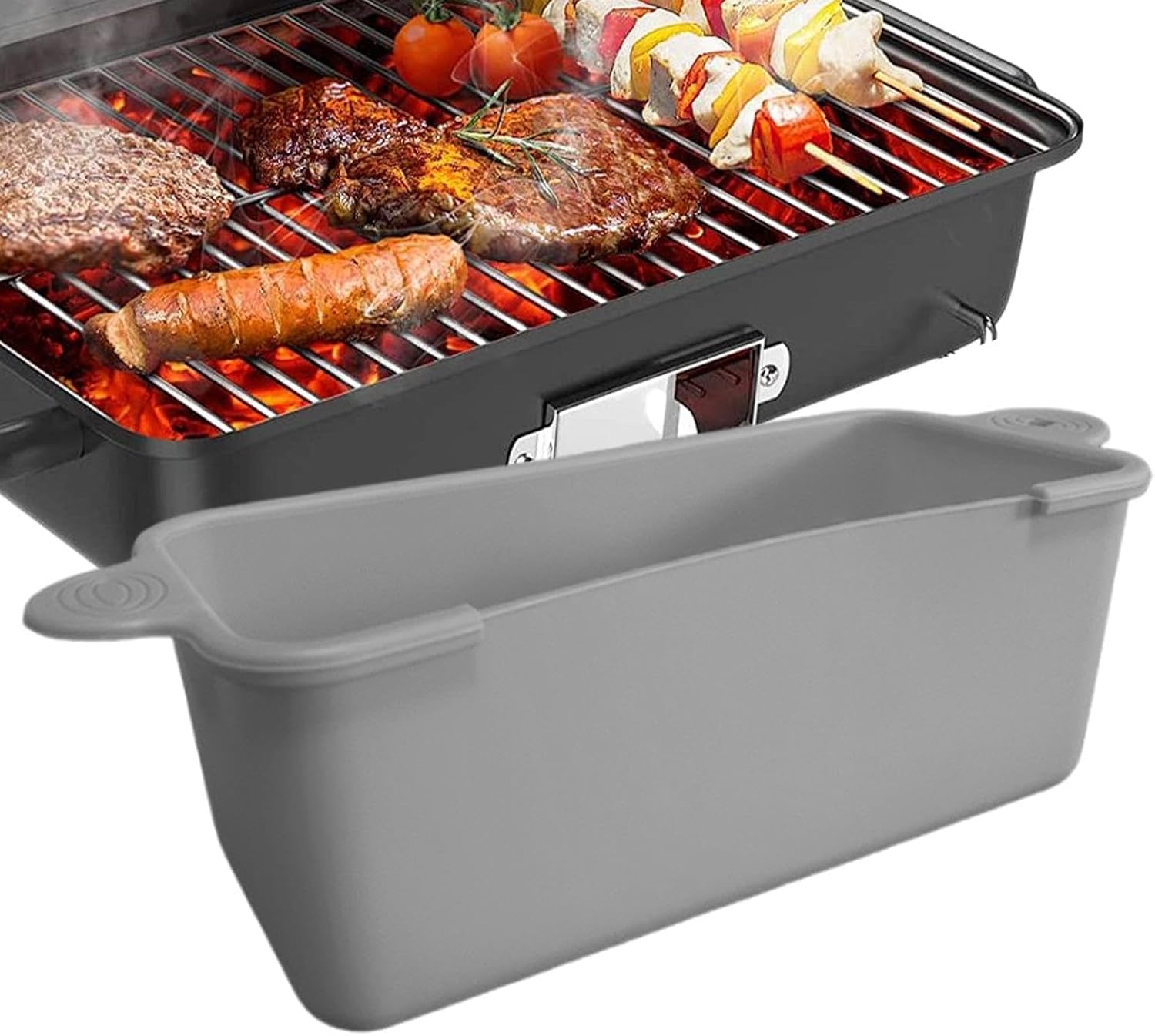 Silikon-fettauffangschalen, Grill-tropfschalen Fettauffangwannen Für Grills
