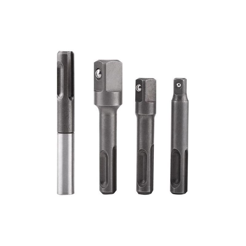 4-teiliges 1/4", 3/8" Und 1/2" Kugellager-steckschlüssel-set, Magnetischer Sds/sds-plus Schraubendreher-steckschlüsselhalter Mit Verlängerung
