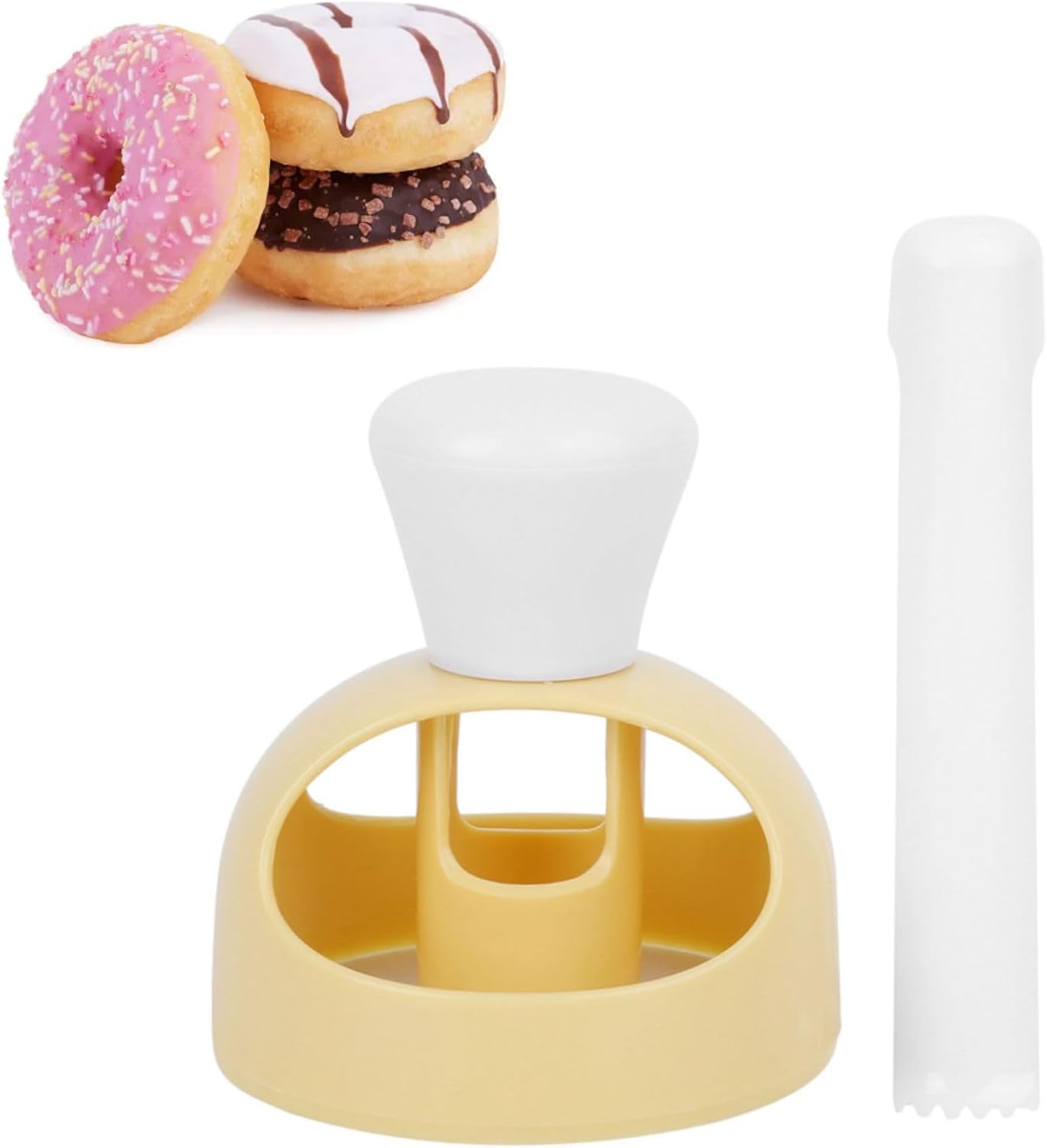Donutform, Wiederverwendbare Donut-backform Mit Einfüllzange, Kreative Donut-maschine Aus Kunststoff, Dessertform