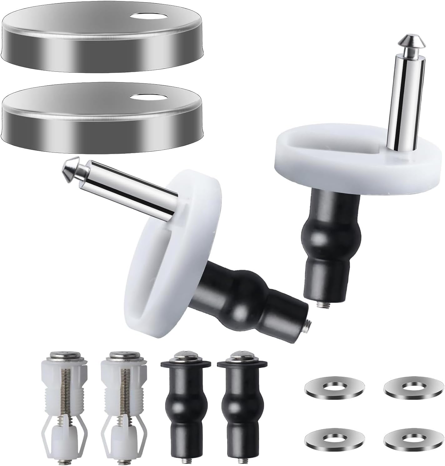10-teiliges Wc-befestigungsset, Universelle Edelstahlschrauben 10 Edelstahl-wc-schrauben – Universelles Reparaturset, Kompatibel Mit Wc-sitzen