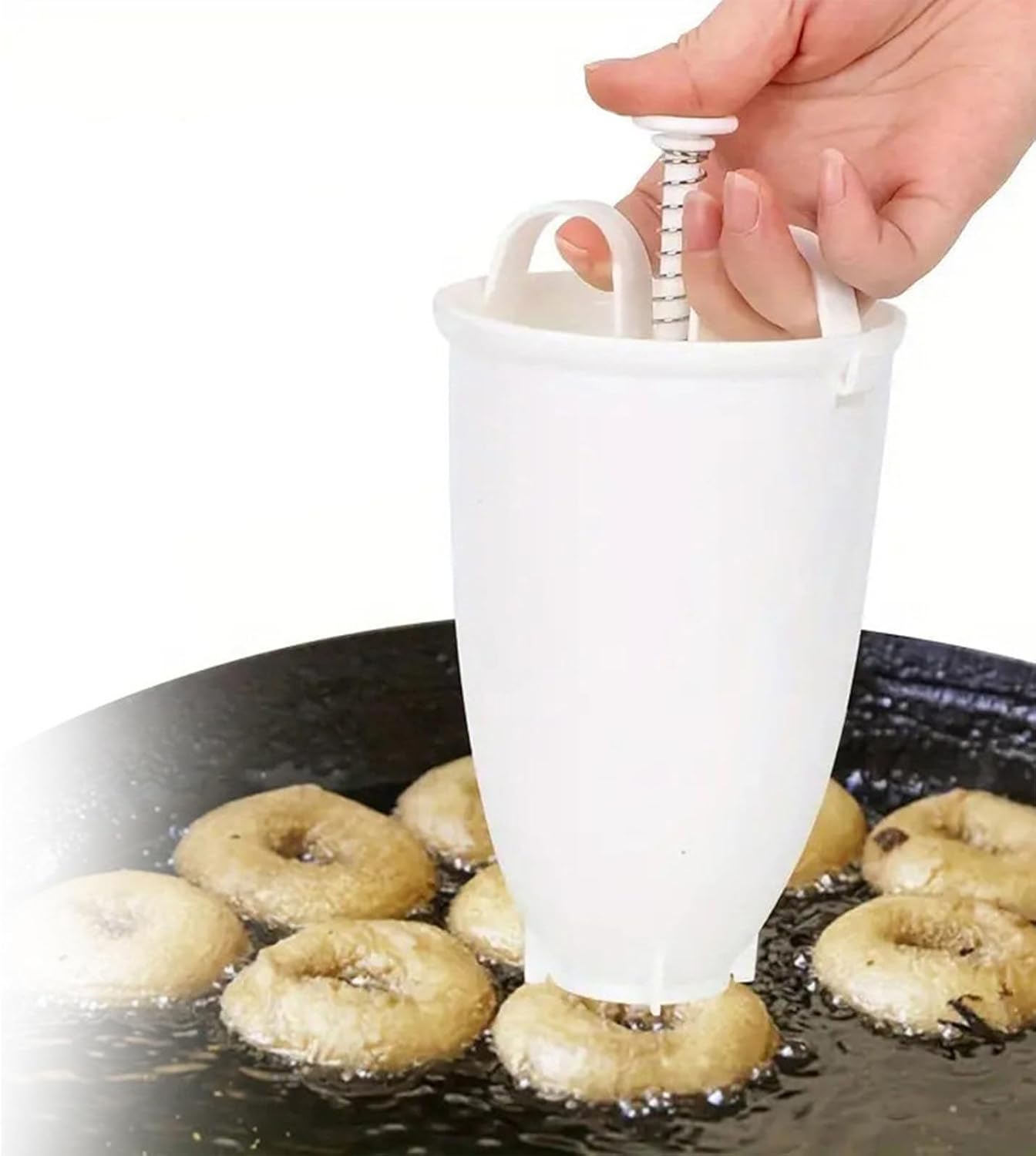 Tragbarer Donut-maker – Backwerkzeug – Teigspender Aus Kunststoff – Form Für Selbstgemachte Frittierte Donuts Zur Herstellung Von Küchengebäck