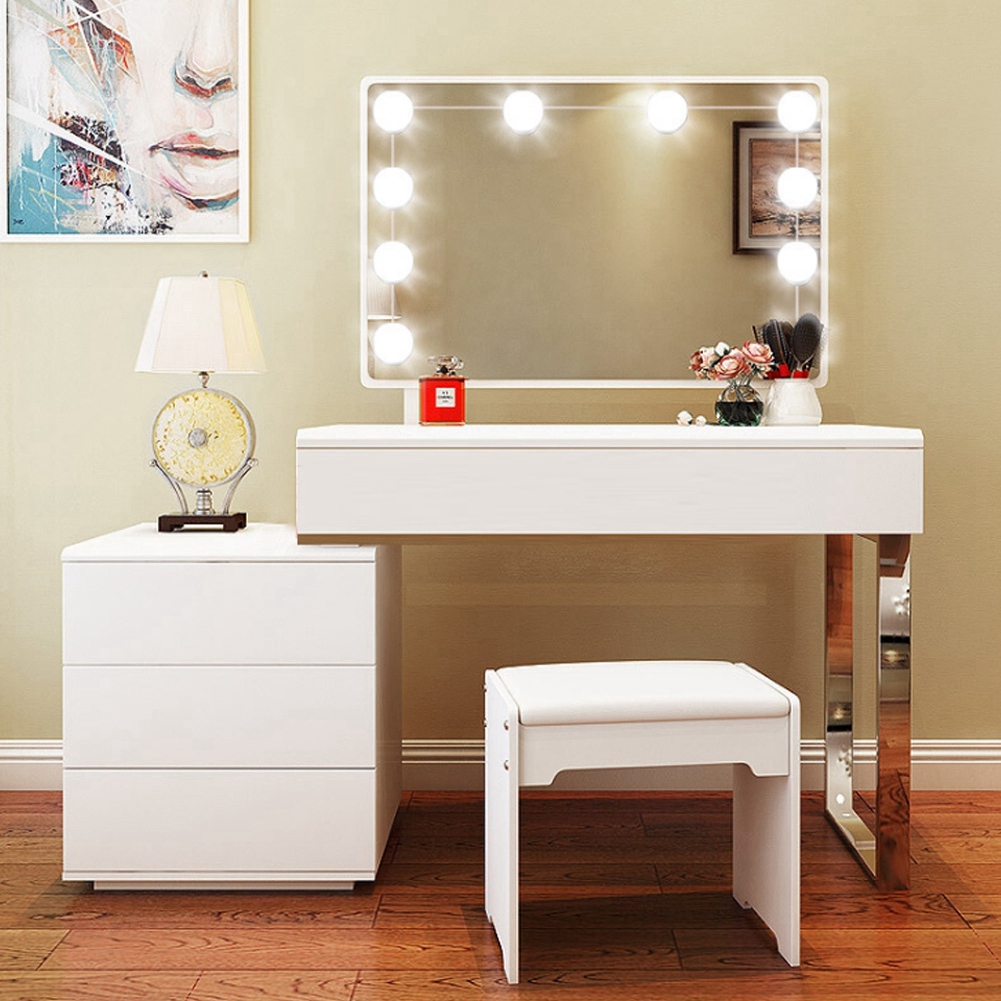 10-flammige Led-wandleuchte Für Spiegel Und Make-up – Ideal Für Professionelles Tägliches Make-up