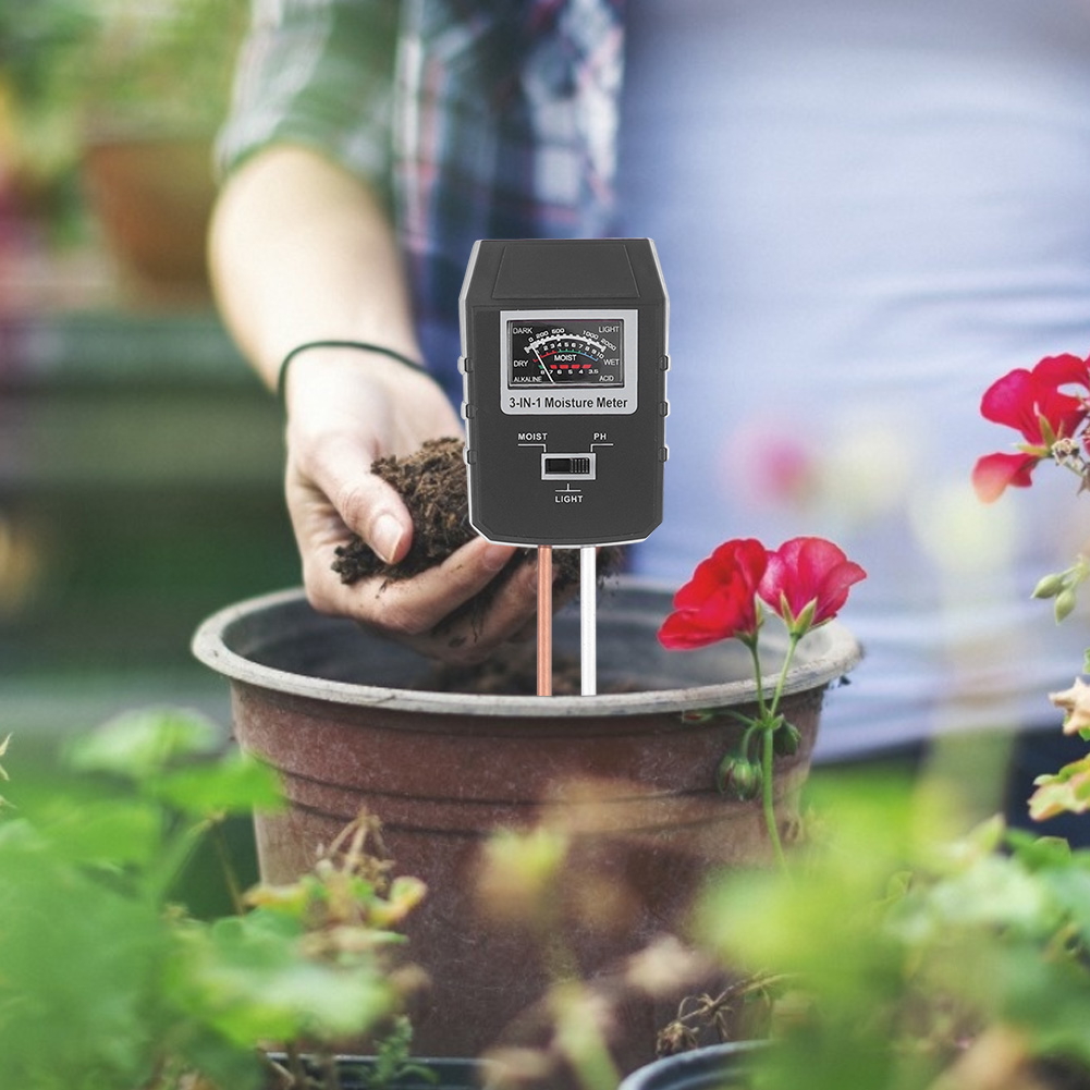 3-in-1 Multifunktions-bodenmessgerät: Ph-wert-messung, Feuchtigkeitsmessung, Beleuchtungsstärkesensor Für Garten, Landwirtschaft Und Rasen