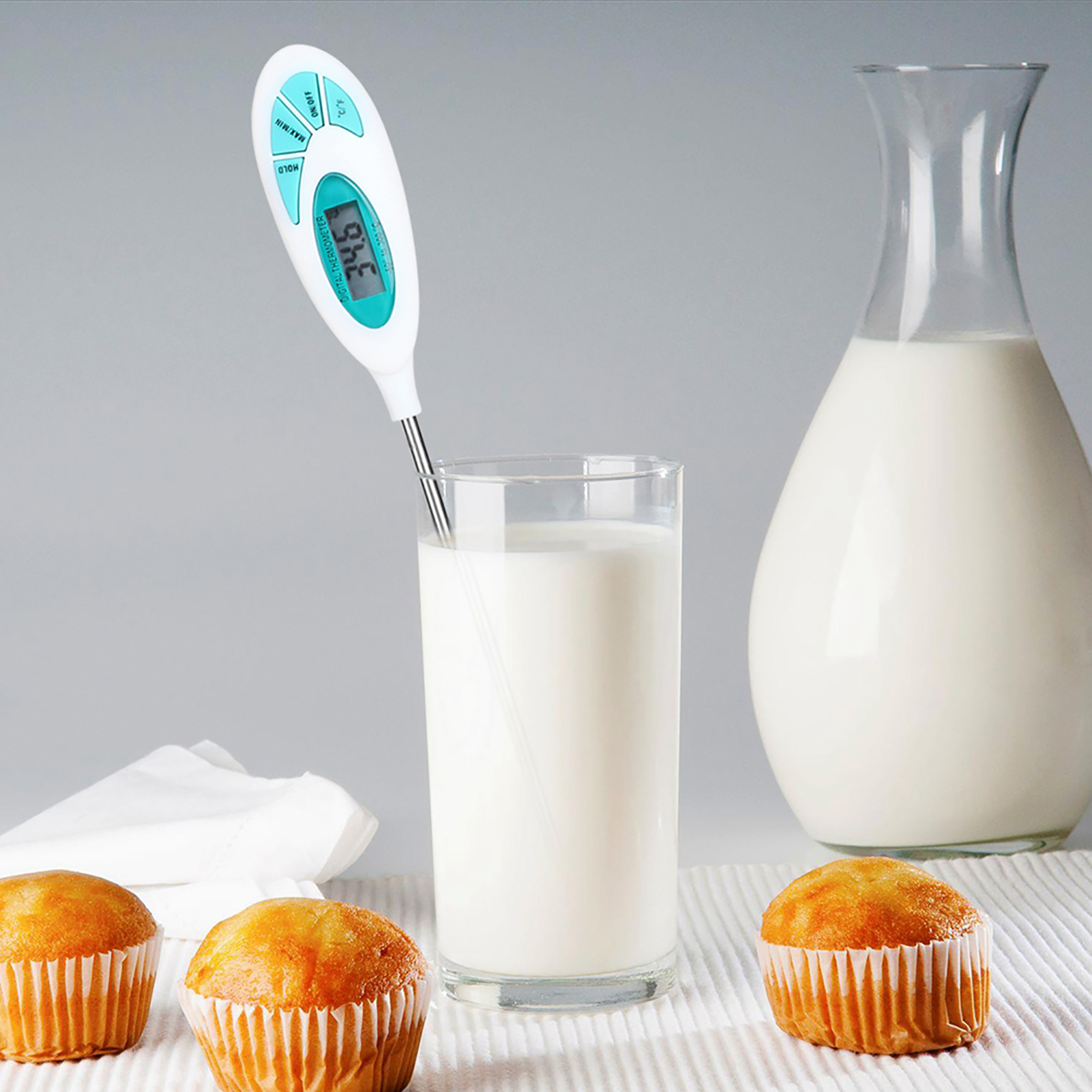 Elektronisches Digitales Küchenthermometer Mit Temperaturanzeige Für Grill Und Backen