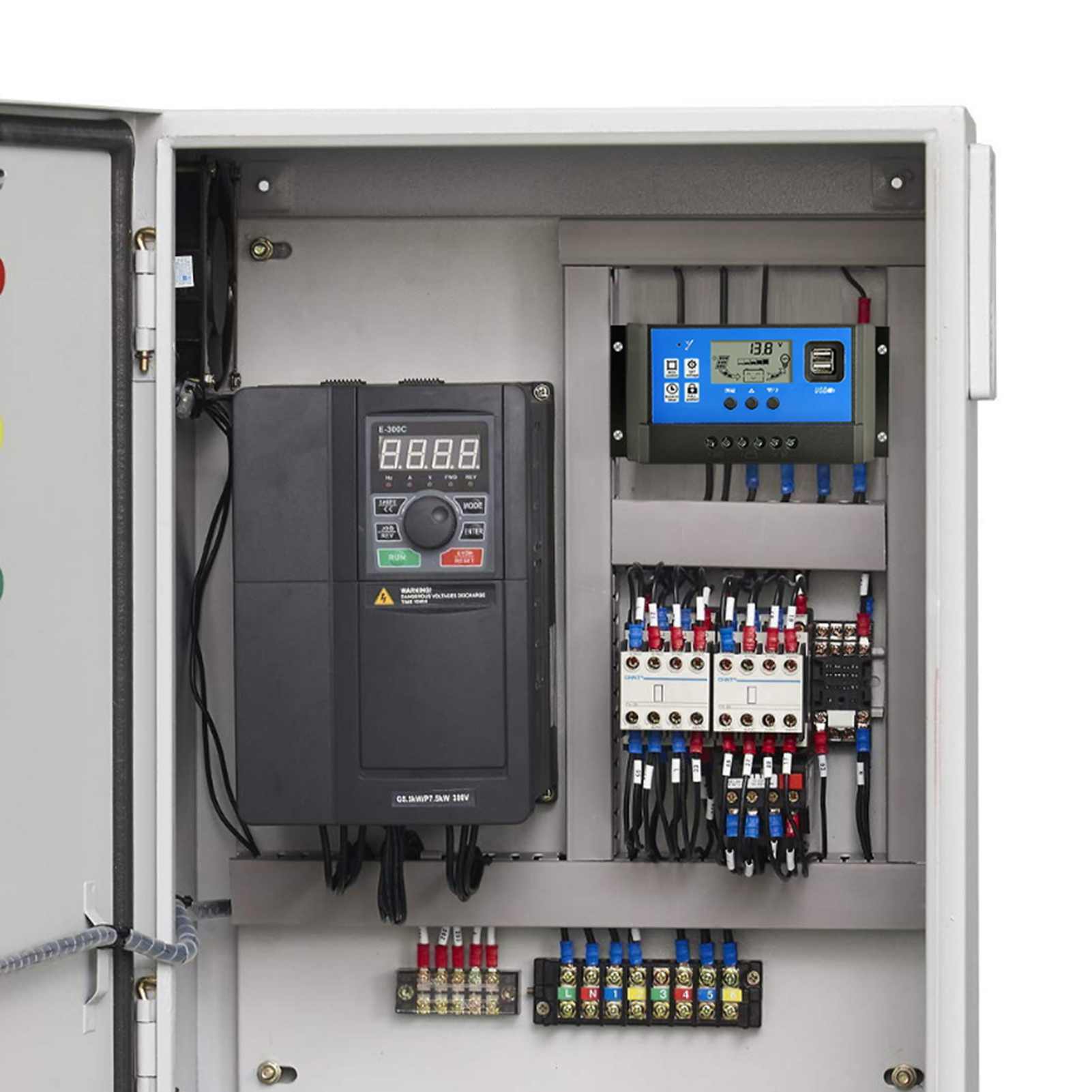 Intelligenter Solar-pwm-dual-usb-controller Für Straßenlaternen Mit 60 A, 12/24 V Und Lcd-display.