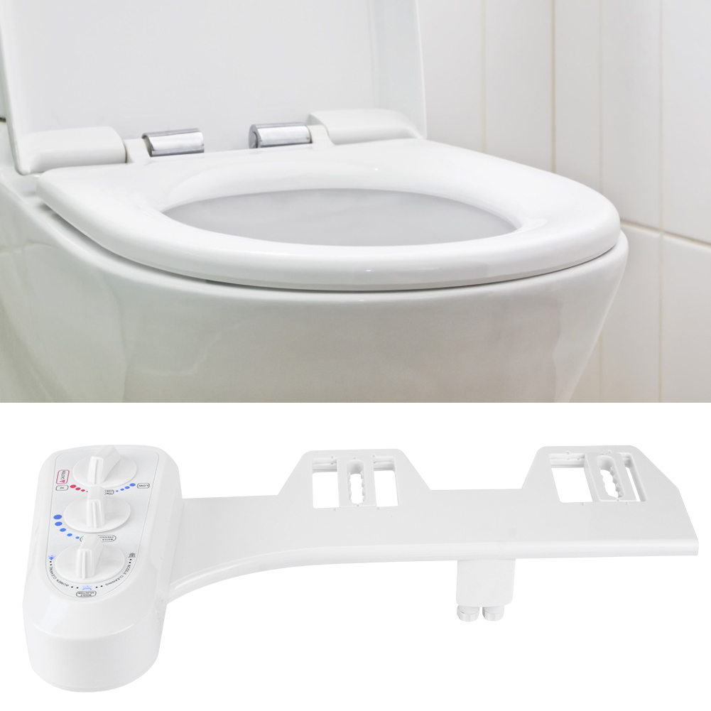 G1/2 Gewinde Bidet-toilettenaufsatz Für Warm- Und Kaltwasser Einfache Installation Doppeldüsen-bidet