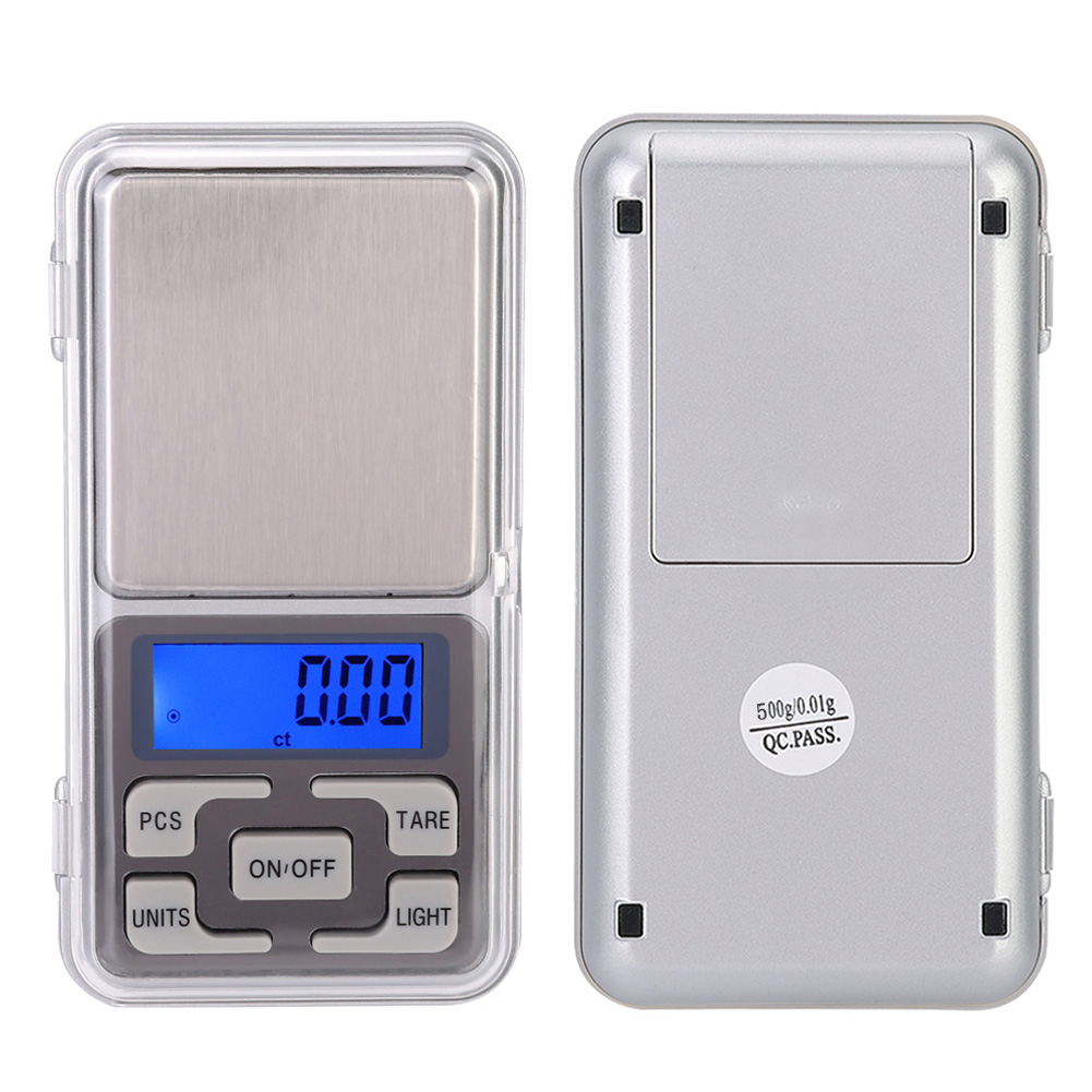 0,01 G Hochpräzise, Tragbare Mini-digitalwaage Mit Hintergrundbeleuchtung, Elektronische Lebensmittelwaage, 500 G
