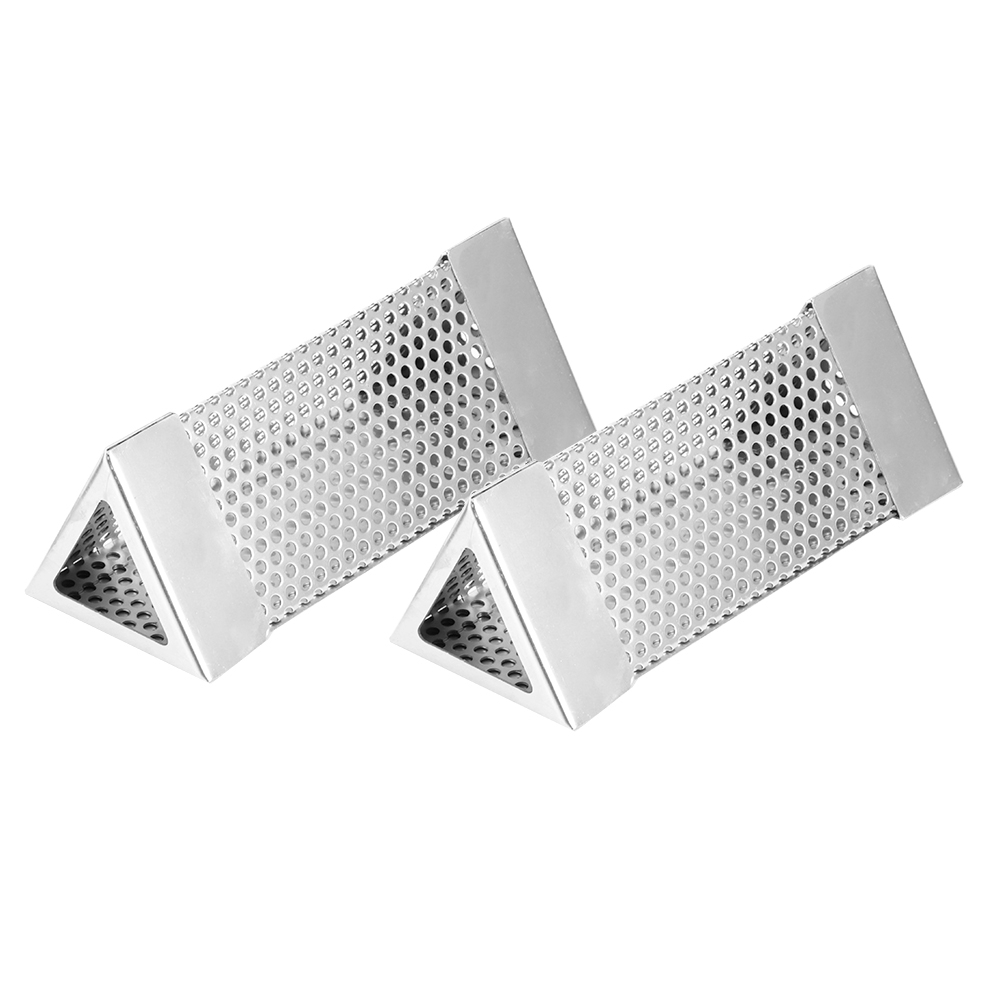Stück Bbq-grill-räucherrohr, Drahtgitterrohr, Pellet-räucherbox, 15 Cm, Edelstahl, Dreieckig