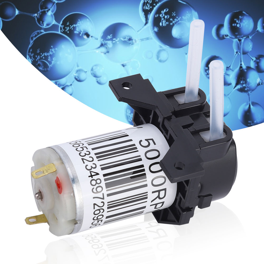 Selbstansaugende Mikro-peristaltikpumpe Mit Rechtwinkligem Anschluss Und Silikonschlauch Für Experimente (12 V)