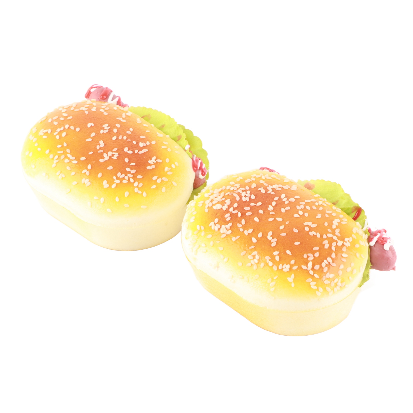 2 Stück Spielzeug-kühlschrank-magnetaufkleber: Bacon-burger Und Schinkenburger