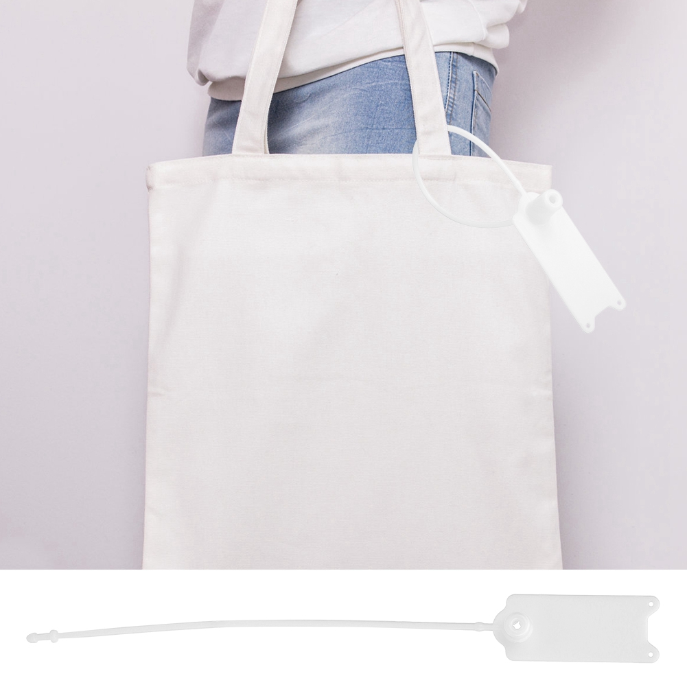 100 Stück 195 Mm Einweg-kabelbinder, Diebstahlsicherung, Selbstverriegelnd, Für Kleidung, Koffer, Schuhe, Taschen, Etiketten Usw. (weiß)