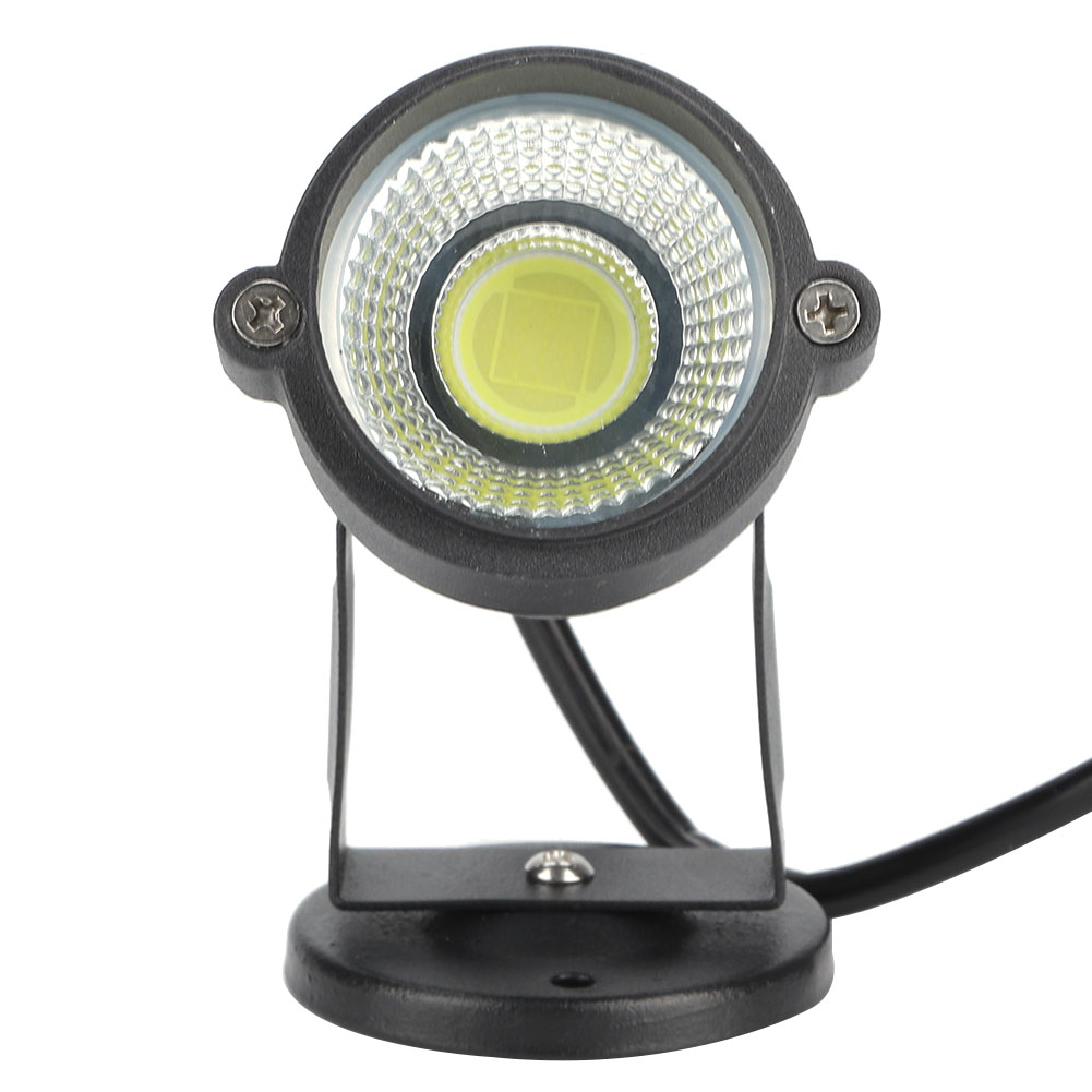 Aluminium-led-gartenleuchte, 5 W Cob, 1 M Kabel, Ip65 Wasserdicht, Für Garten Und Hof, 85–265 V, 5 W, Eu-stecker (mit Schräger Abdeckung), Kaltlicht